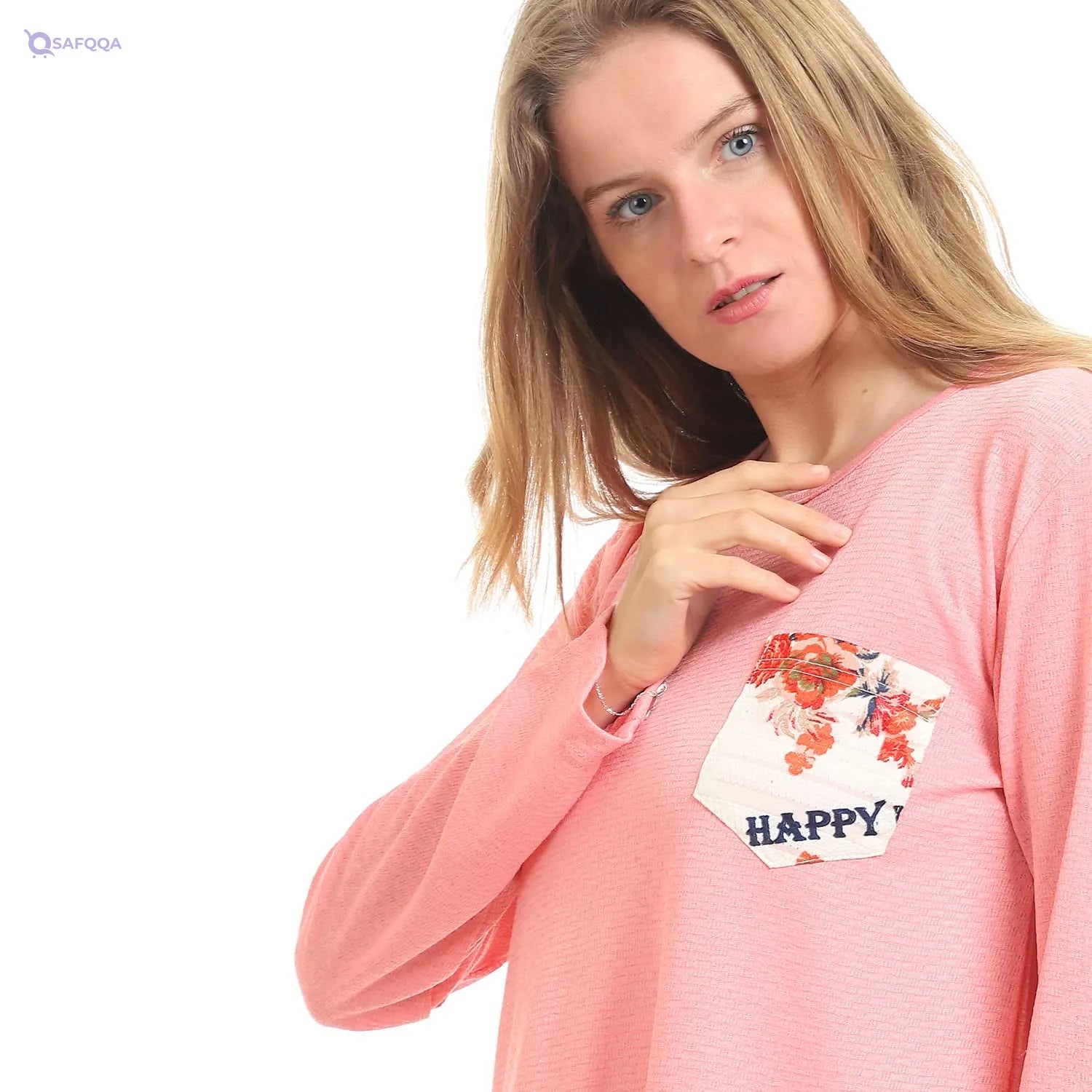 Kady Round Neck Tunic Top For Women,Soft, breathable fabric for all-day comfort. - Safqqa