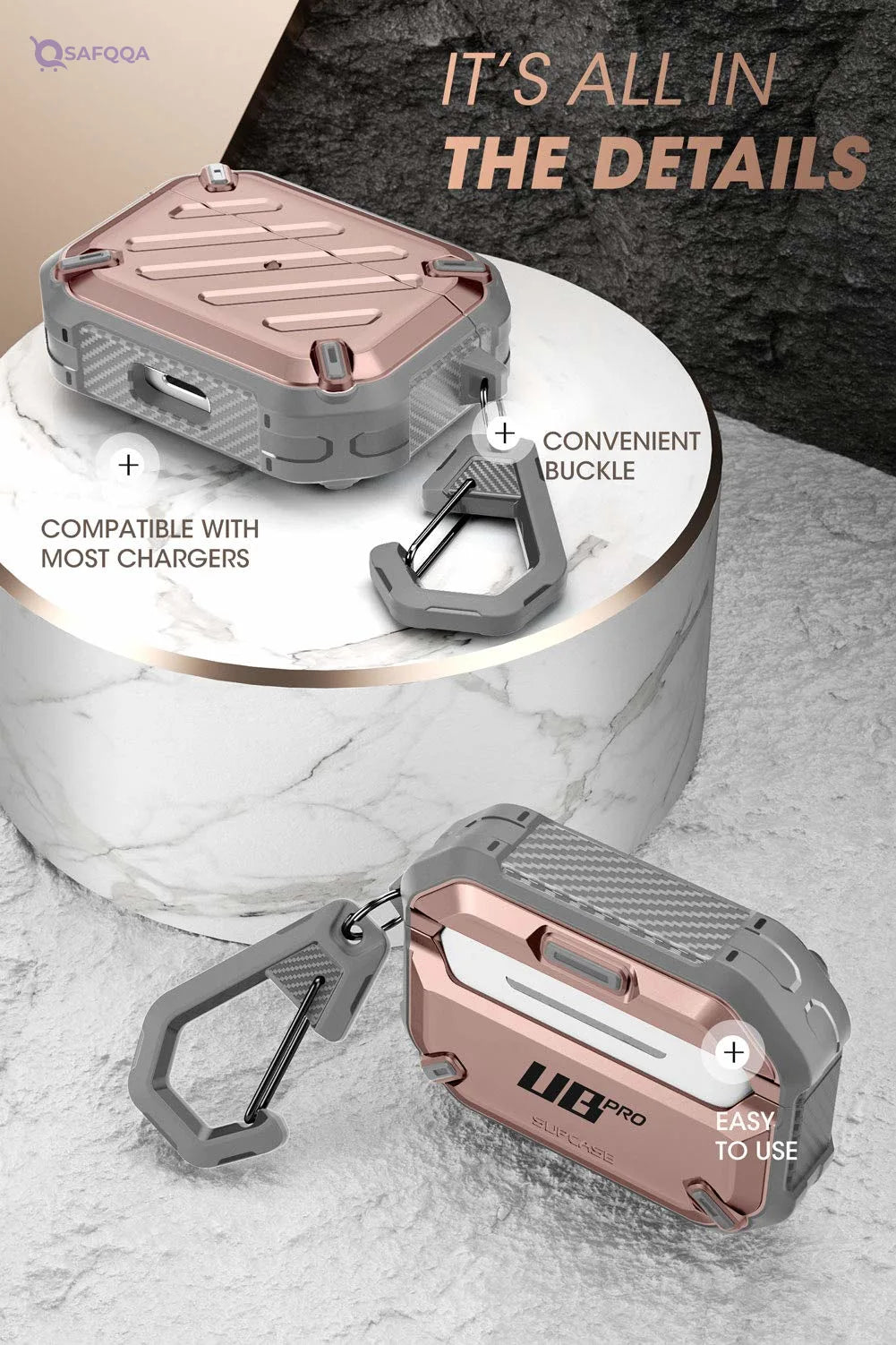Supcase Cover Full protection designed for AirPods - Safqqa