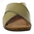 Pixi Faux Leather Cross Strap Open Front Wedge Slipper For Women - Safqqa Egypt