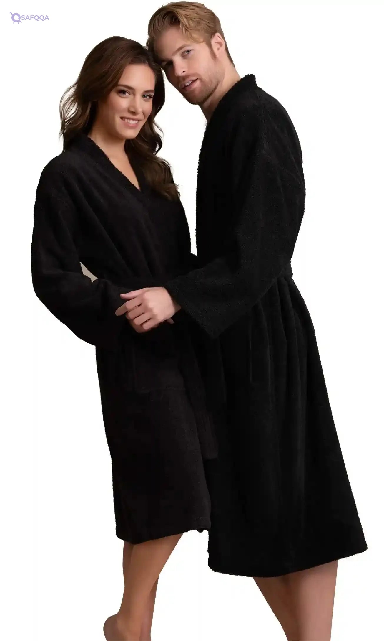 Soft Touch Linen Men's Robe - Safqqa