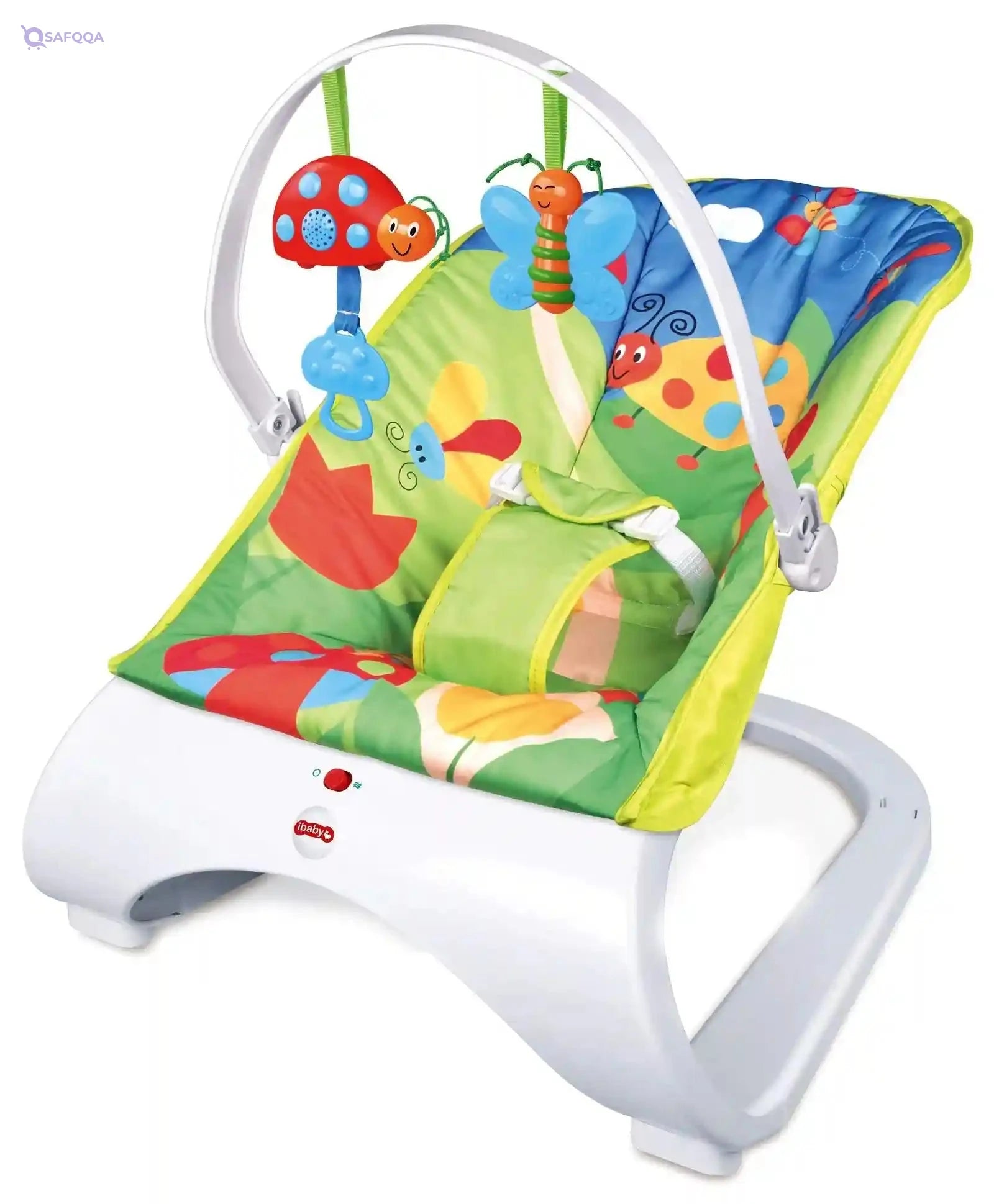 Zest 4 Toyz Musical Baby Bouncer Swing Chair with Hanging Toys Butterfly Print (0 to 24 Months, Carrying Capacity 15 kg) - Safqqa Egypt