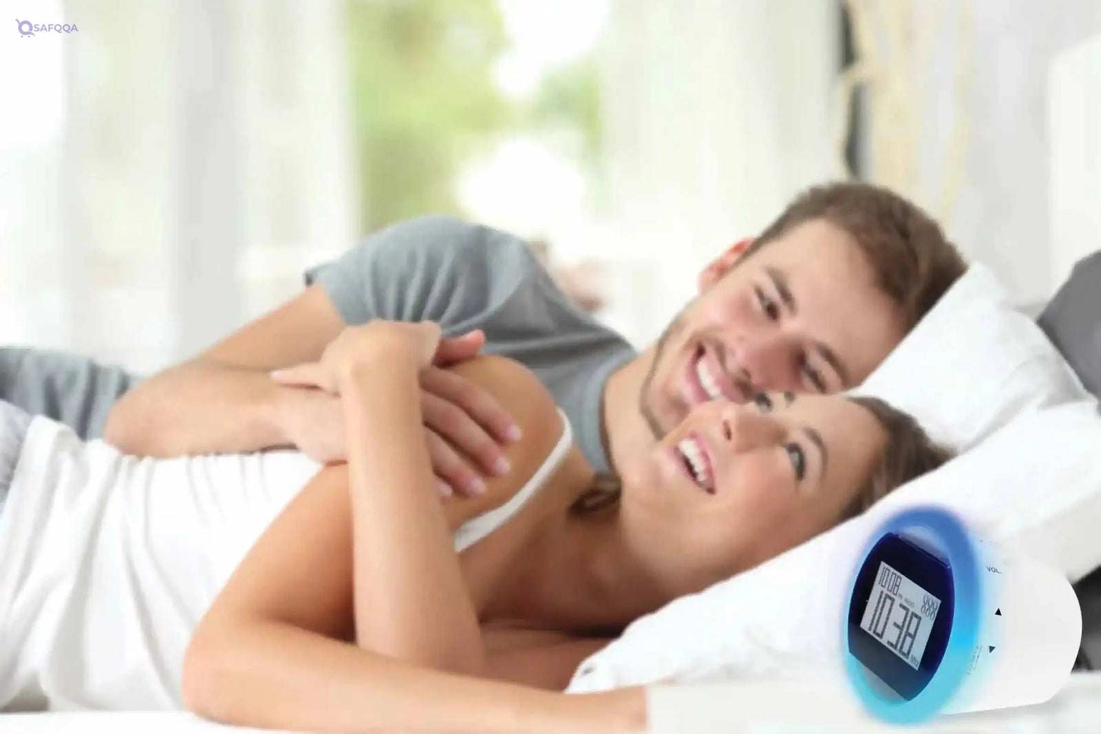 Lexibook by Sensorwake The Olfactory Alarm Clock, Relaxing Light, FM Radio, Battery Operated or USB Cable, White/Black, CS100 - Safqqa Egypt
