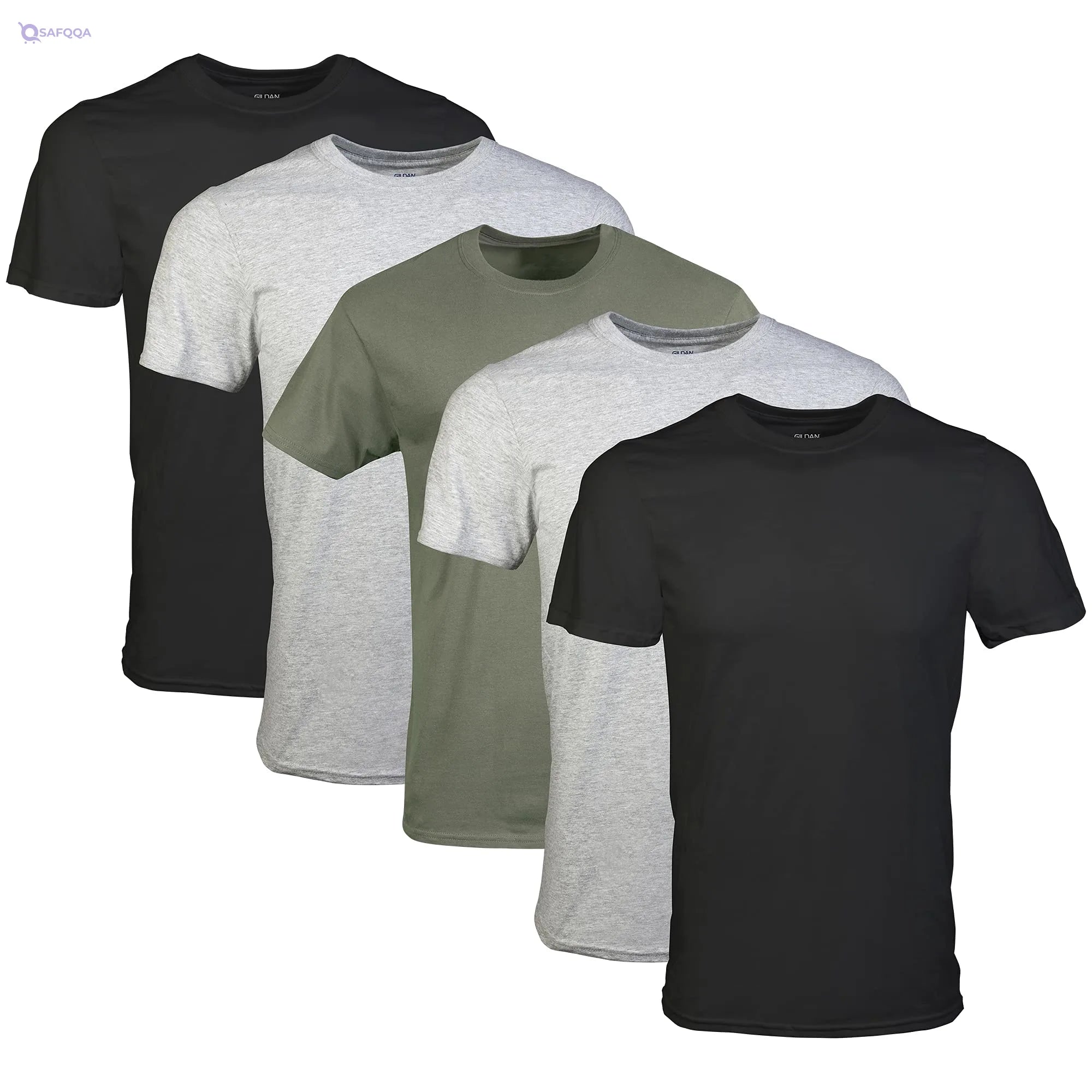 Gildan Men’s Crew T-Shirts Underwear - Safqqa