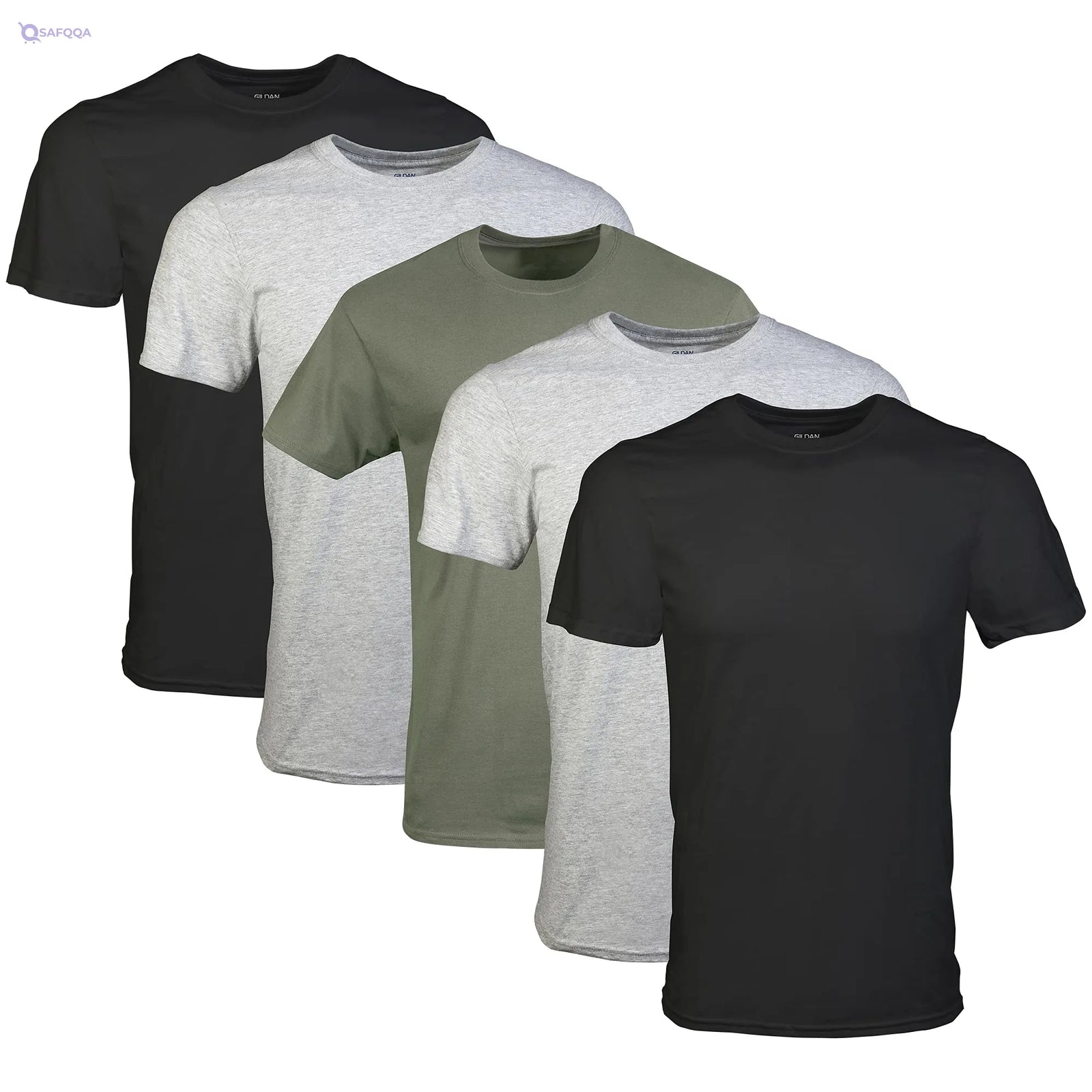 Gildan Men’s Crew T-Shirts Underwear - Safqqa