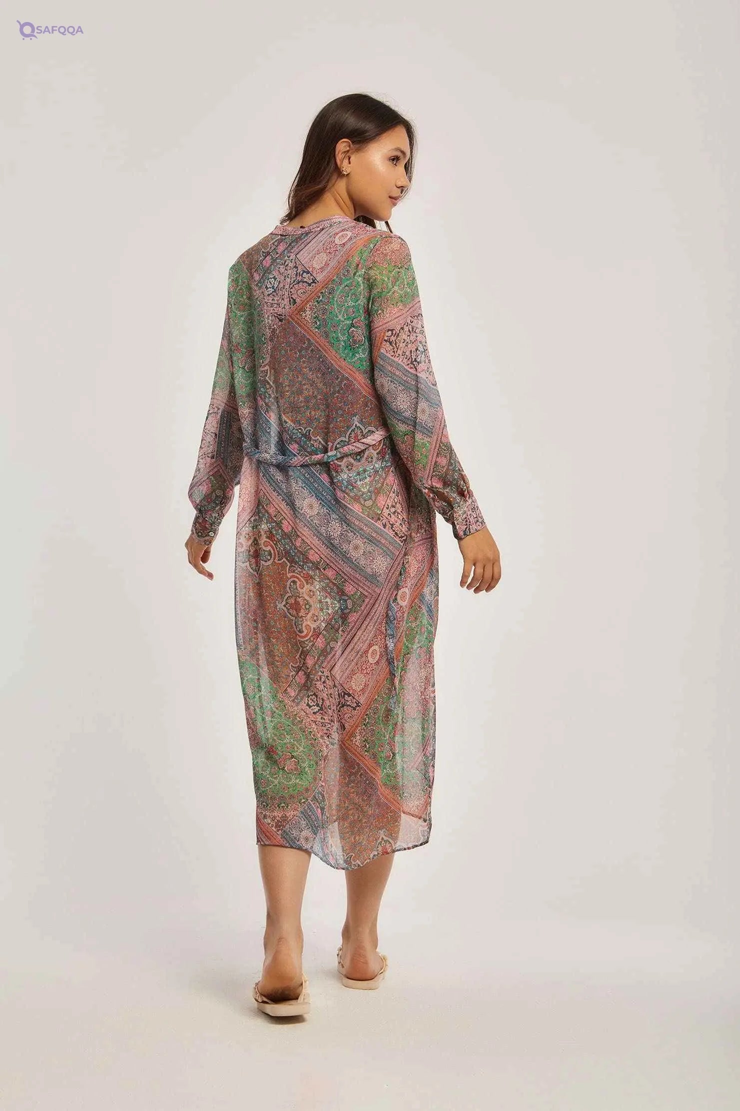 Dalydress womens Printed Shirt Dress 240-102-3010-96 Dress - Safqqa Egypt