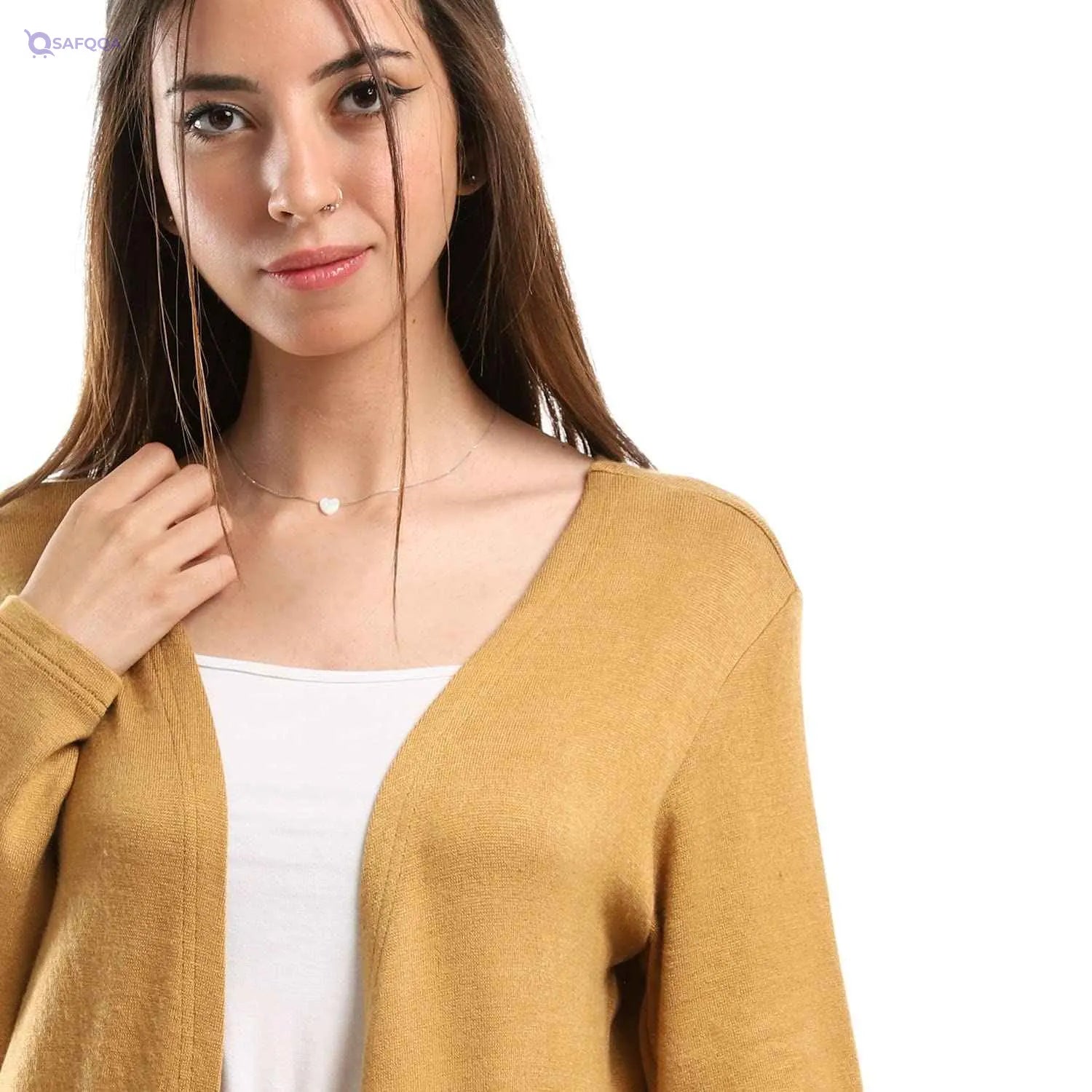 JAMILA Side Pockets Short Cardigan For Women ,Perfect for casual outings, work, or everyday use. - Safqqa