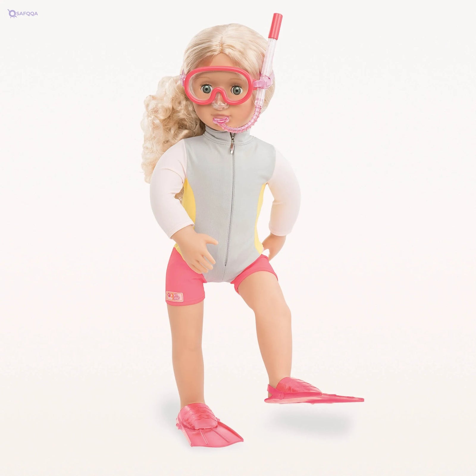 Our Generation Coral Doll with Book – 18-Inch - Safqqa