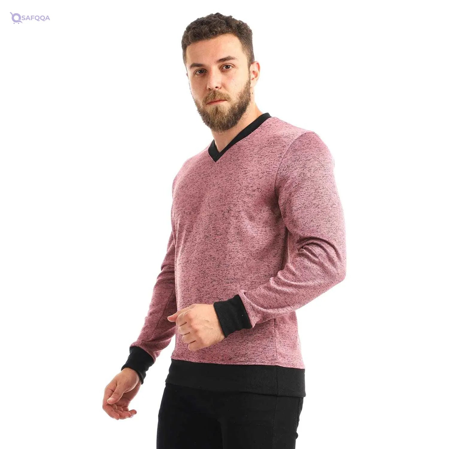 Men crew neck long slevees sweetshirt - Safqqa