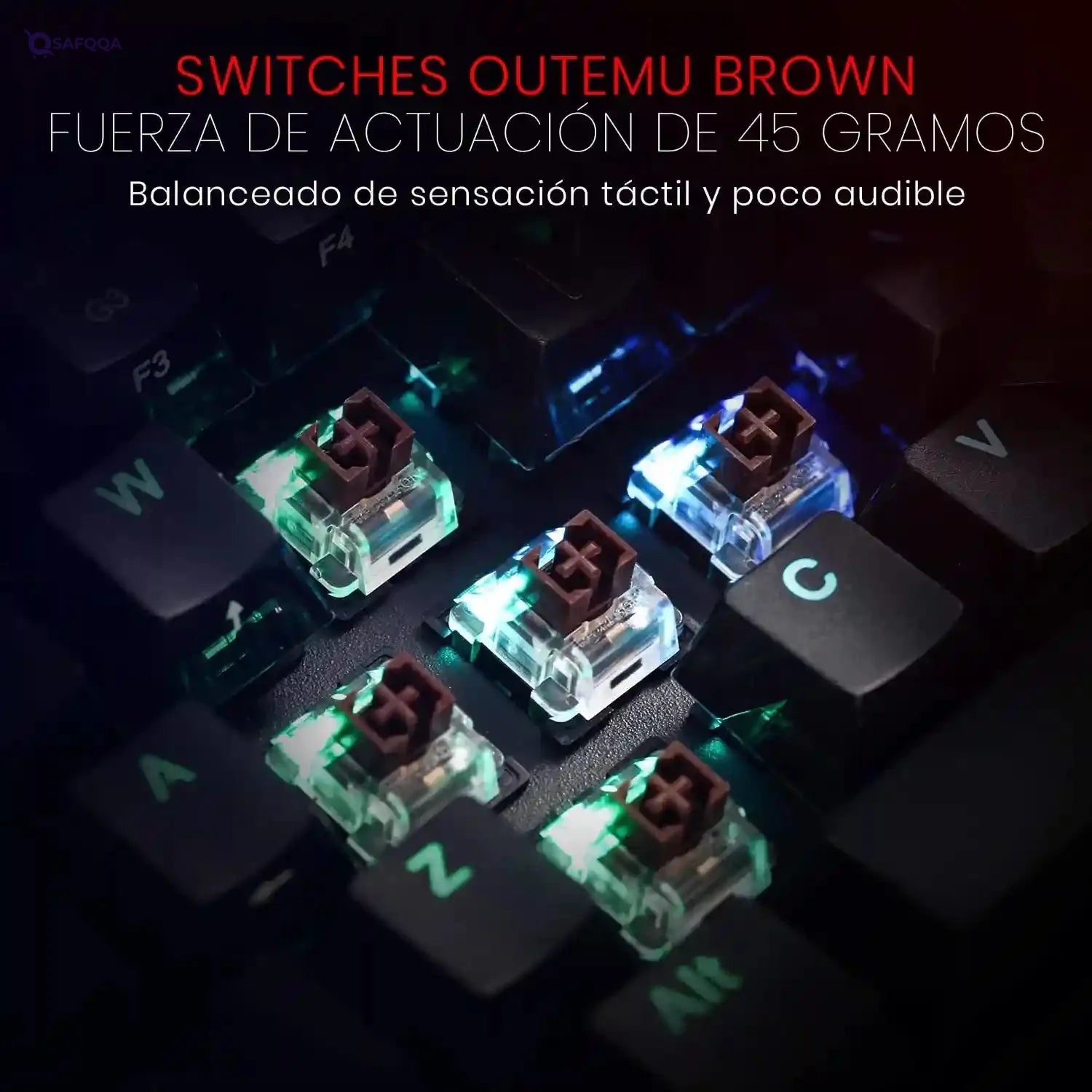 Redragon K530 Draconic 60% Compact Rgb Wireless Mechanical Keyboard, 61 Keys Tkl Designed 5.0 Bluetooth Gaming Keyboard With Brown Switches And 16.8 Million Rgb Lighting For Pc, Laptop, Cell Phone - Safqqa