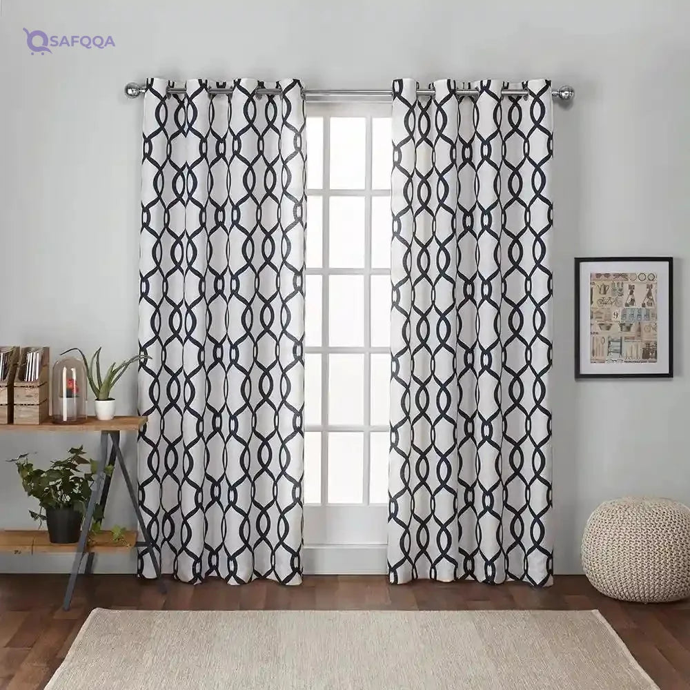 Exclusive Home Curtains Exclusive Home Kochi Light Filtering Linen Blend Grommet Top Curtain Panel Pair, 54x108, Indigo, 2 Count - Safqqa Egypt