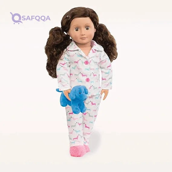 Our Generation Teckel Dog & Counting Puppies Pajama Outfit for 18" Dolls - Safqqa