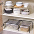 Expandable Spice Rack Organizer for Kitchen Cabinets – Adjustable Storage Shelf with Scratch-Resistant Feet - Safqqa