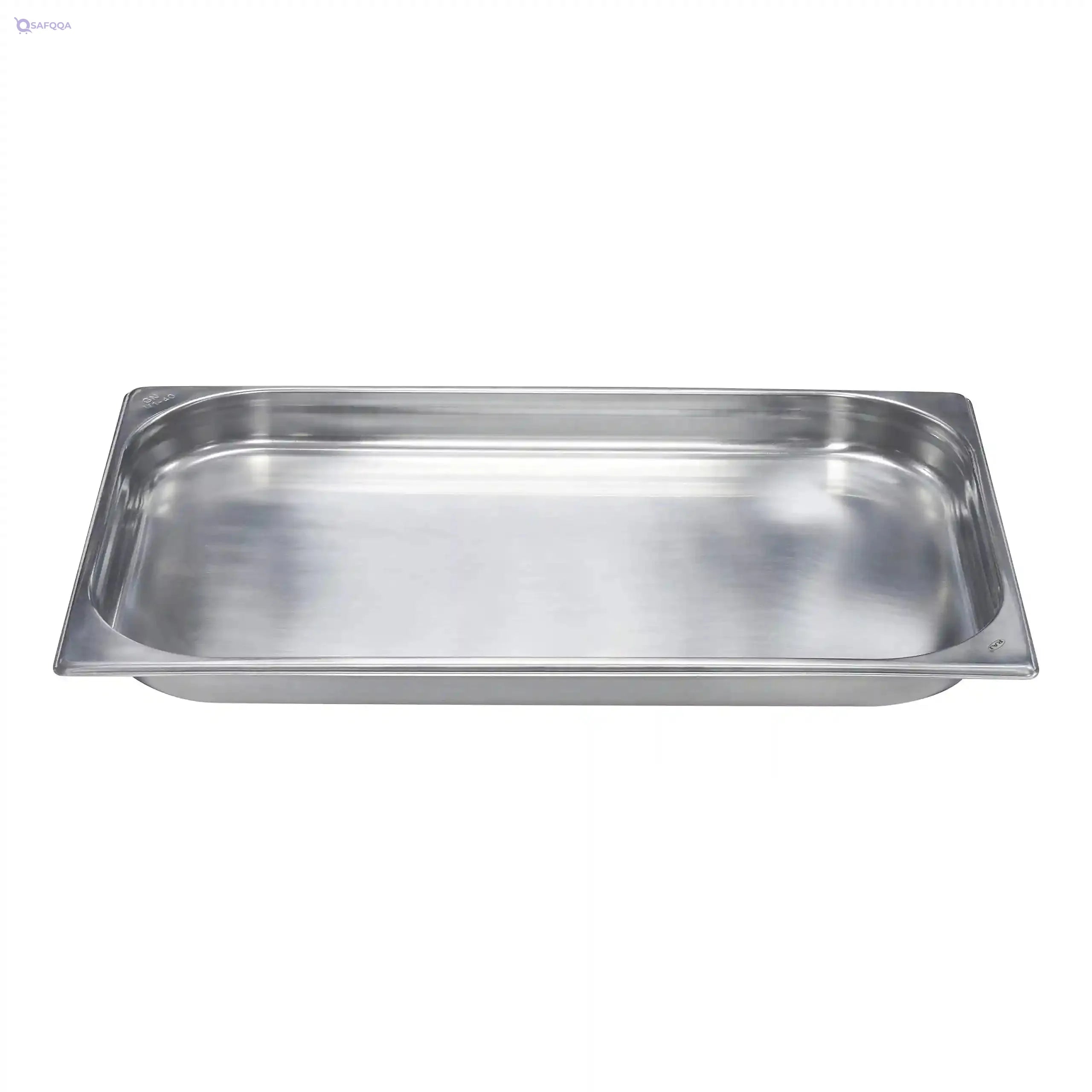 Raj Steel GN Pan, Silver 530X325X40 MM, CS5701 - Gastronorm Pan, Catering Pan, Food Warmer Pan, Food Storage Container - Safqqa