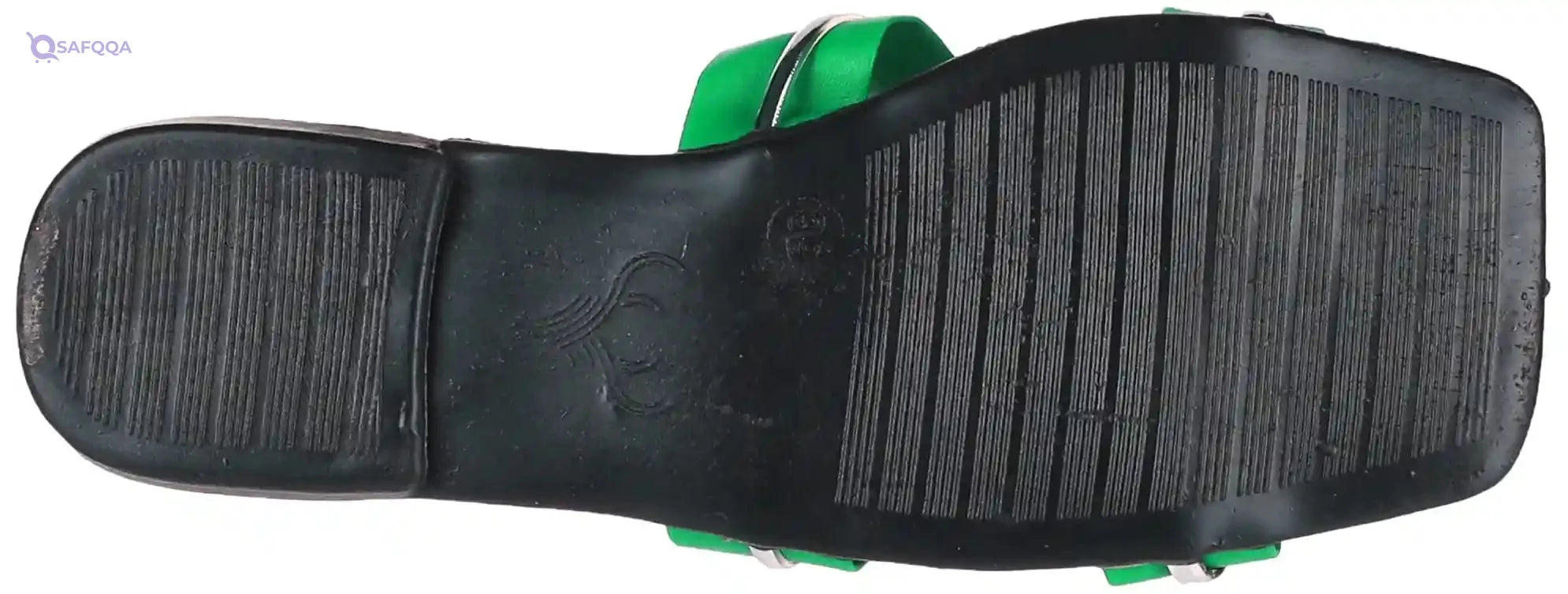 OX Faux Leather Green Slides OX006 For women - Safqqa Egypt