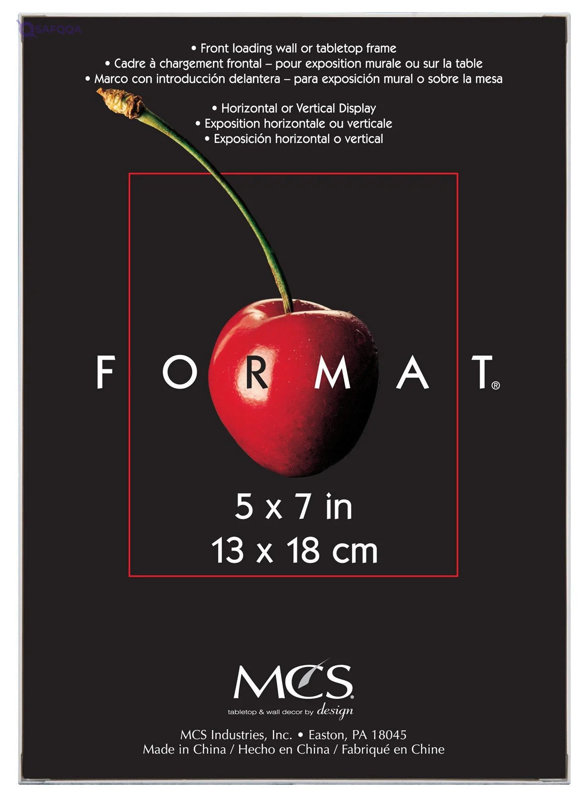 MCS Format Frame, White-5x7 Inch - Safqqa