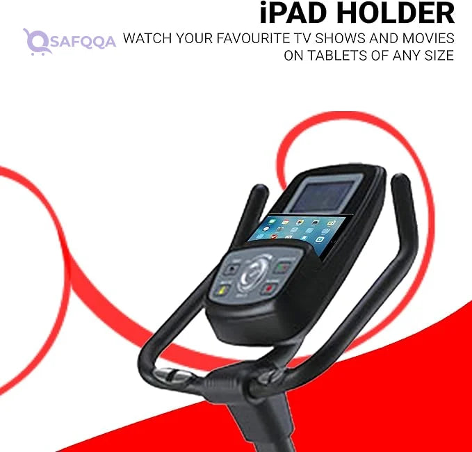 PowerMax Fitness BU-900 Magnetic Upright Bike for Adults, Home Use - Safqqa
