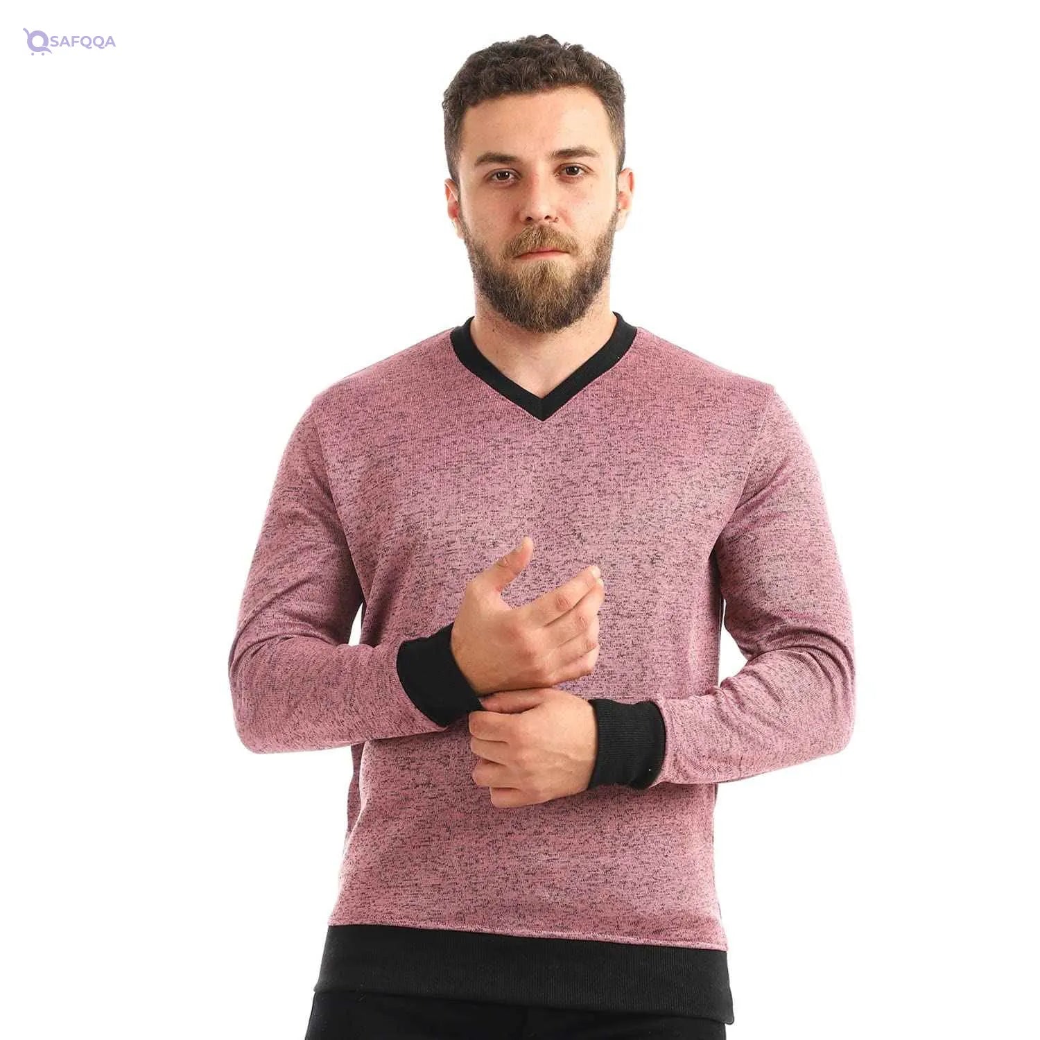 Men crew neck long slevees sweetshirt - Safqqa