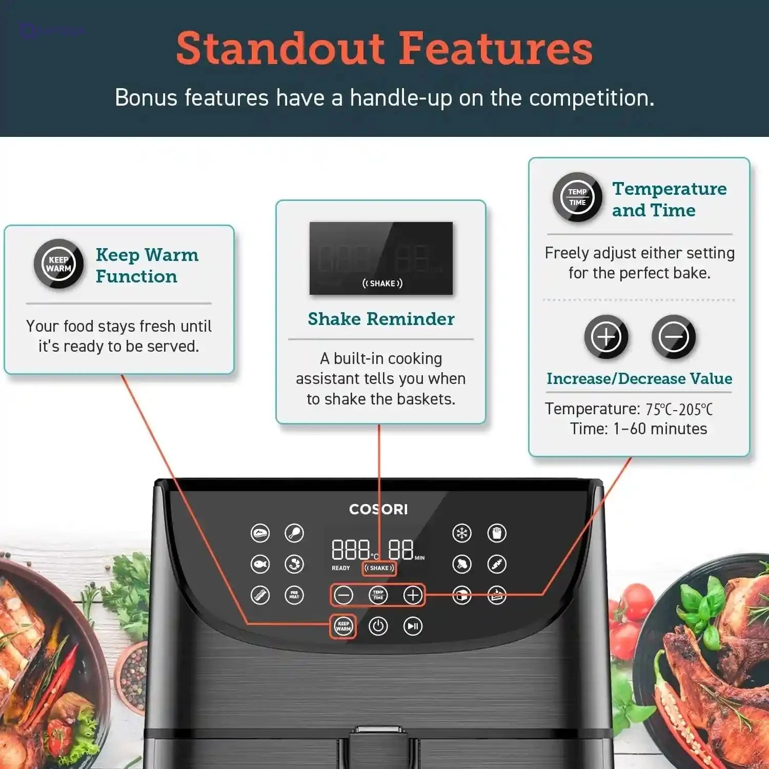 Cosori Air Fryer Oven with Rapid Air Circulation – 3.5L - Safqqa