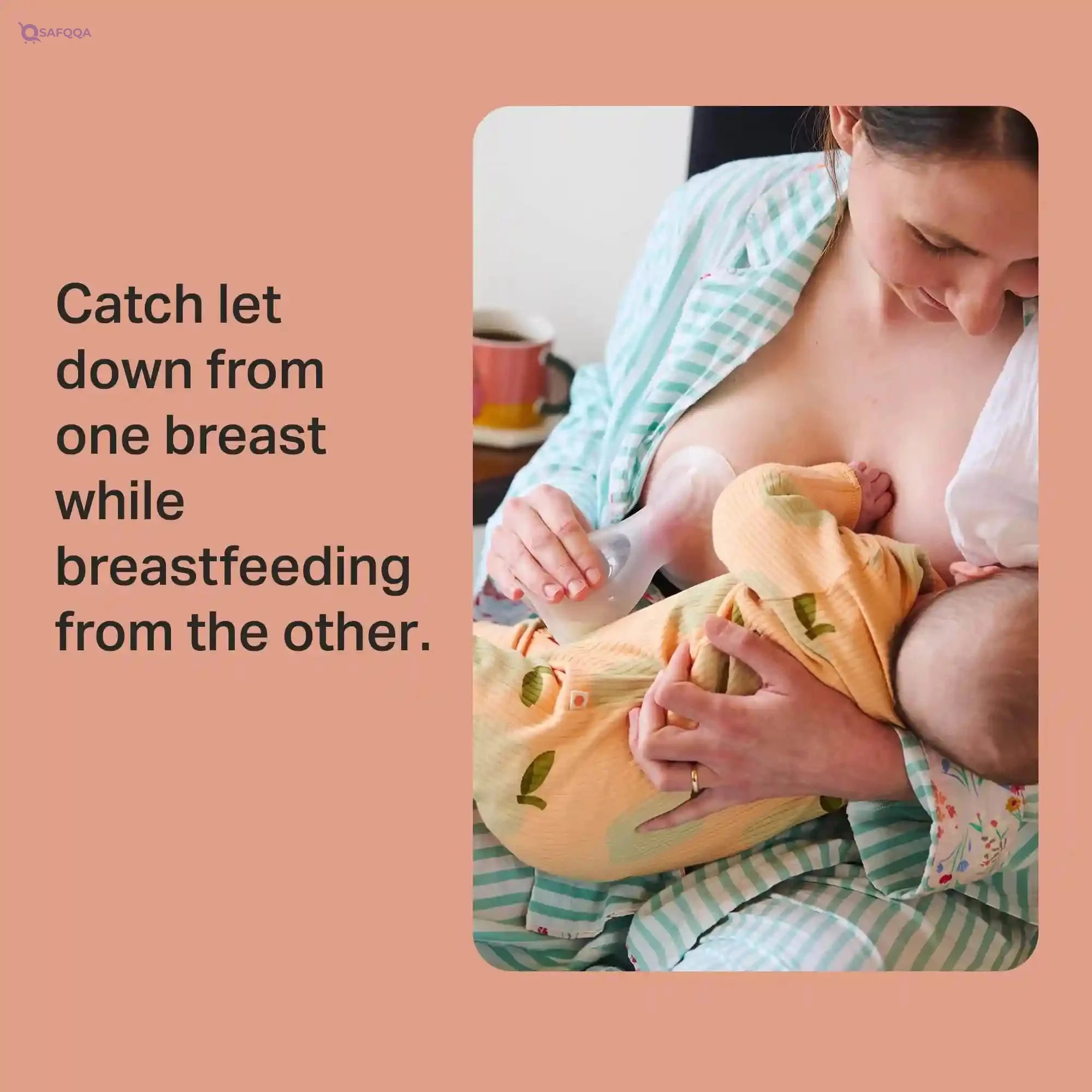 Tommee Tippee Silicone Manual Breast Pump and Let Down Catcher to Express, Includes Sterilising Lid, 100ml - Safqqa