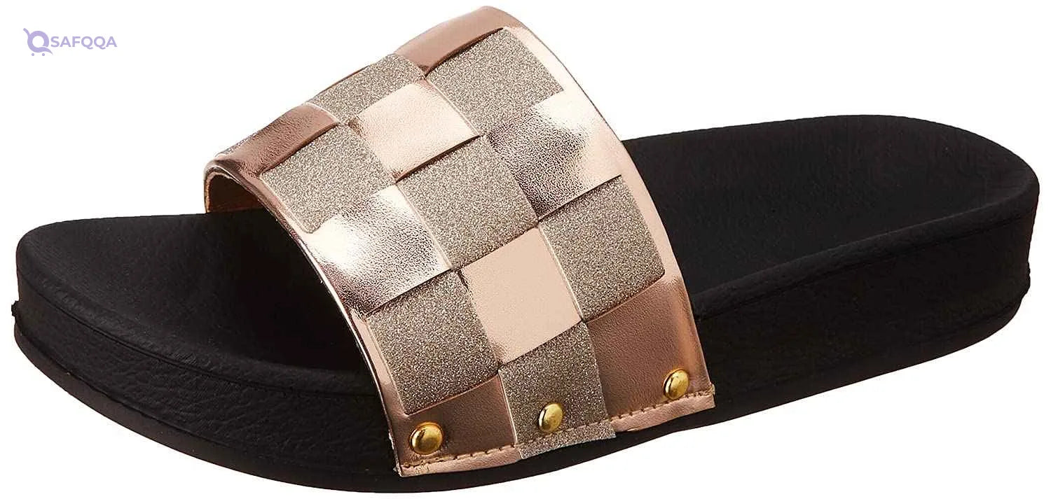 Club Aldo Basket Weave Contrast Sole Slides for Women - Safqqa Egypt