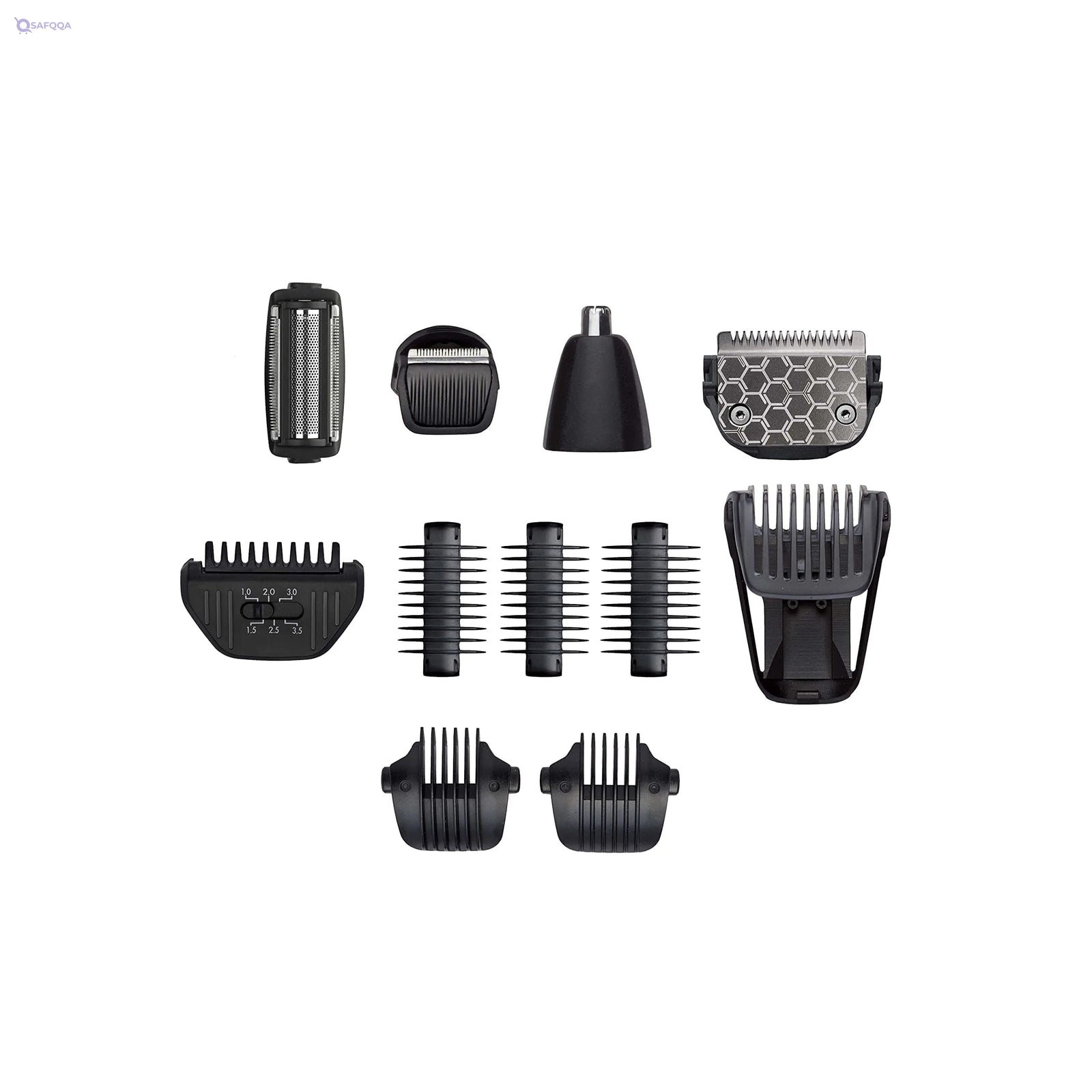 BaByliss 11-In-1 Cordless Multi Grooming Kit, Waterproof, Hair/Nose/Body And Beard Trimmer, Hair Clipper, Shaver For Men With Sharp Carbon Titanium Blades - MT860E - Safqqa