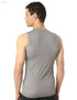 Magma Patterned Contrast Front Logo Slim-Fit Sports Tank Top for Men - Safqqa Egypt