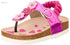 Bellino Flower Embellished Elastic Back Strap Thong Sandals for Girls- Damage Box - Safqqa Egypt