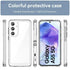 HidWee Crystal Clear Case Compatible with Samsung Galaxy A55 5G, Anti-Yellowing and Anti-Scratch Case, Anti-Shock Hybrid PC and TPU Silicone for Samsung Galaxy A55 5G - Transparent - Safqqa