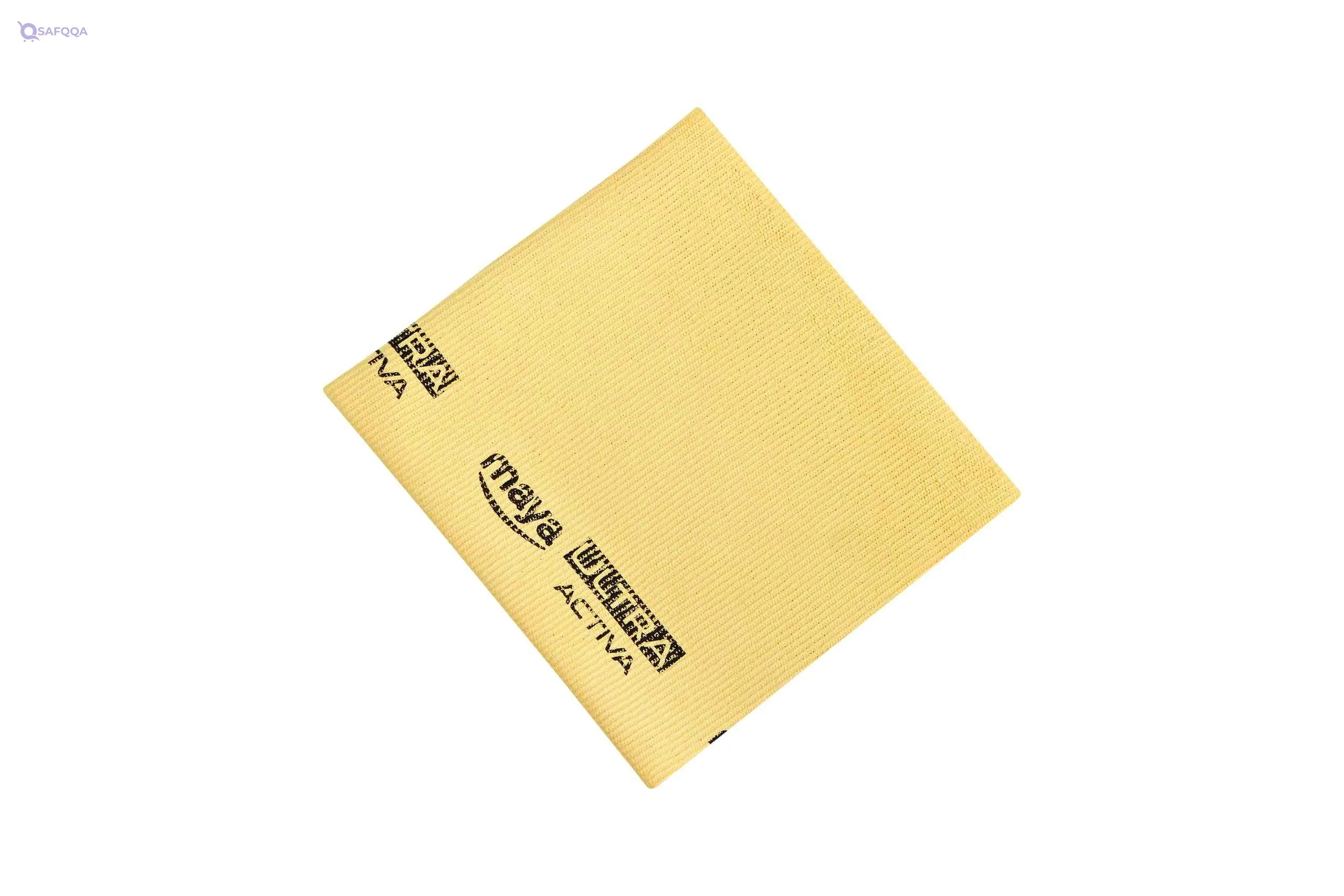 Maya Ultra microfiber cloth, pack 5 units, 38 x 35 cm, Yellow 07144 - Safqqa Egypt
