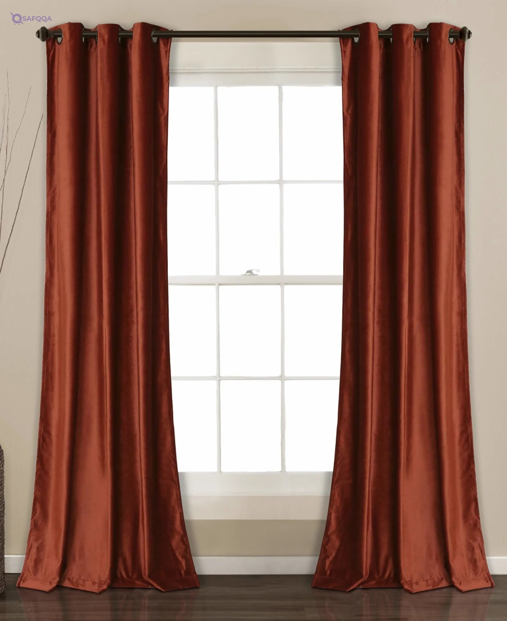 Lush Decor Prima Velvet Curtains – Light Filtering Panels (Pair) - Safqqa
