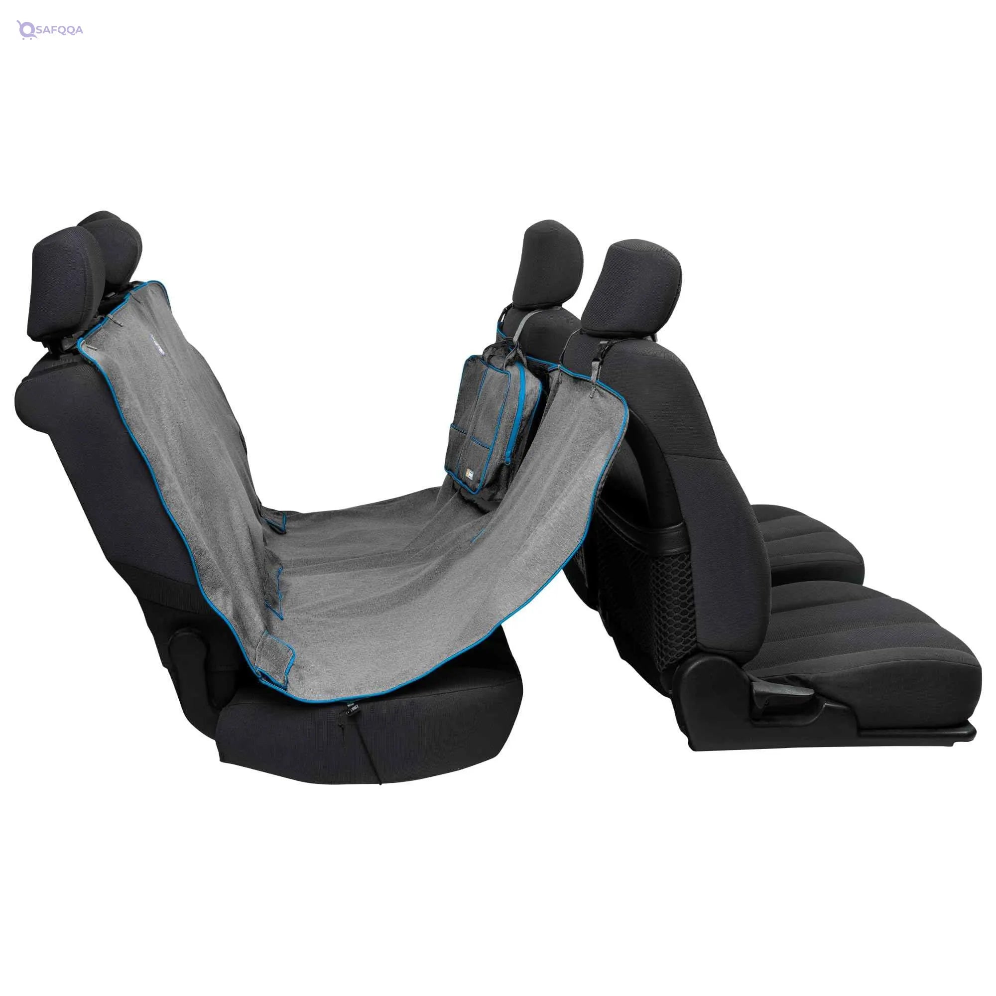 Kurgo Dog Car Seat Protector, Waterproof & Stain-Resistant, Secure Fit, Charcoal Grey, One Size - Safqqa