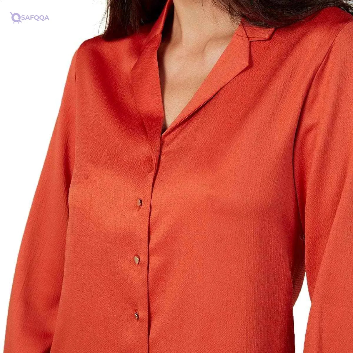 Splash Basic Long Sleeves Buttoned Shirts For Women - Safqqa Egypt