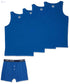 Hero Basic Men’s Set of 4 Tank Tops + Free Boxer – Pack of 5 - Safqqa