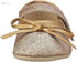 Mix & Max Metallic Bow-Detail Mary Jane Shoes for Girls - Gold, 0 - 6 Months- multi - Safqqa Egypt