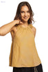 DARE Womens Fancy Short Sleeve Halter Neck Top With Ruffles And Gathers On Neck 260-602-910-39 Top - Safqqa Egypt