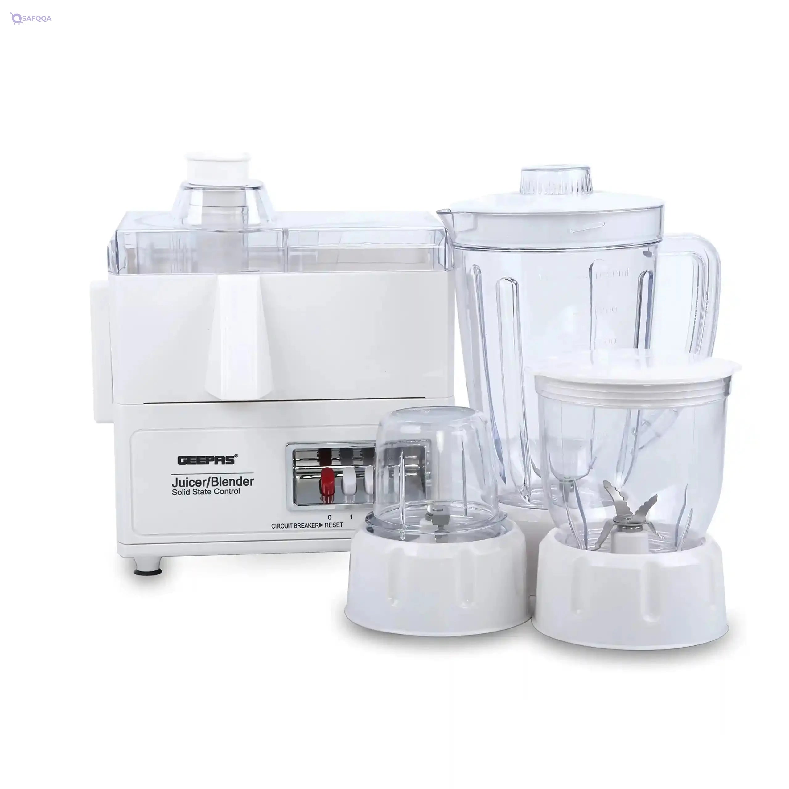 Geepas 4 In 1 Super Blender [gsb2031] In 3 Way Function & High Speed Motor with damage box- Have Scratches - Safqqa Egypt