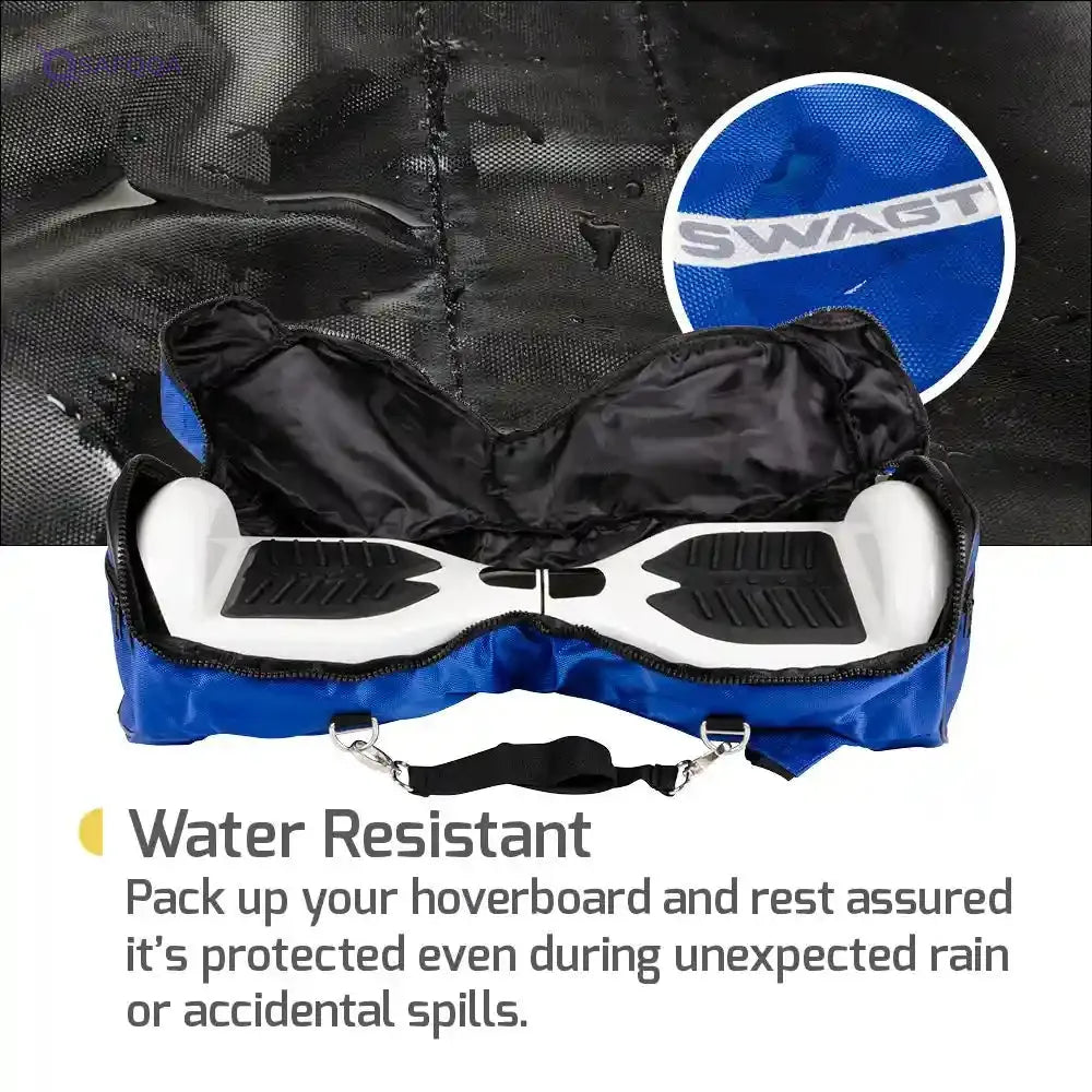 Swagtron Hoverboard Carrying Bag with Adjustable Strap, Charger Pocket & Waterproof 1680D Nylon – Compatible with T1, T5, T500, T580, Warrior, T8, T881, T882, Hero, EVO - Safqqa