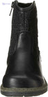 Sprox Mixed Media Stitched-Heart Detail Side-Zip Mid-Calf Boots for Girls - Safqqa Egypt