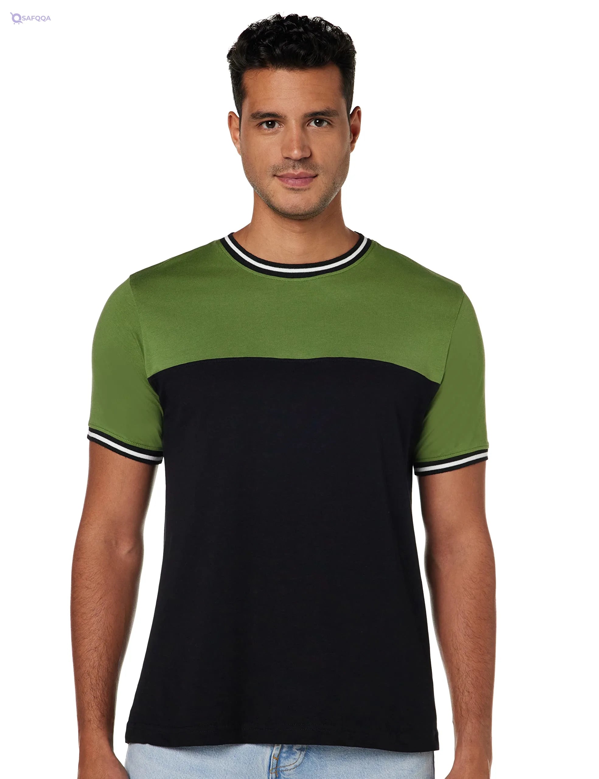 Symbol Men’s Solid Regular Fit T-Shirt – Classic Comfort - Safqqa