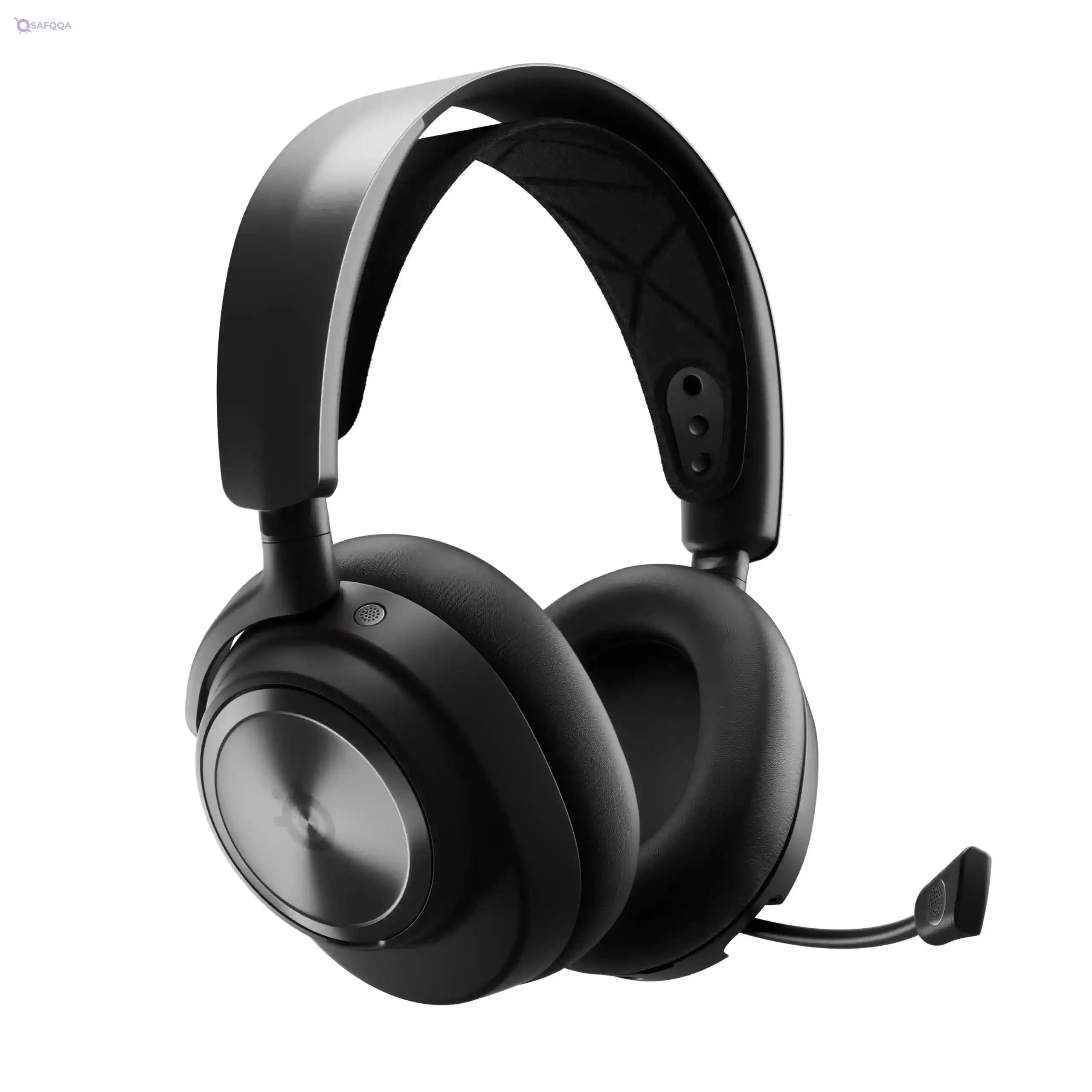 SteelSeries Arctis Nova Pro Wireless - Multi-System Gaming Headset - Premium Hi-Fi Drivers - Active Noise Cancellation - Infinity Power System - PC, PS5, PS4, Switch, Mobile - Safqqa