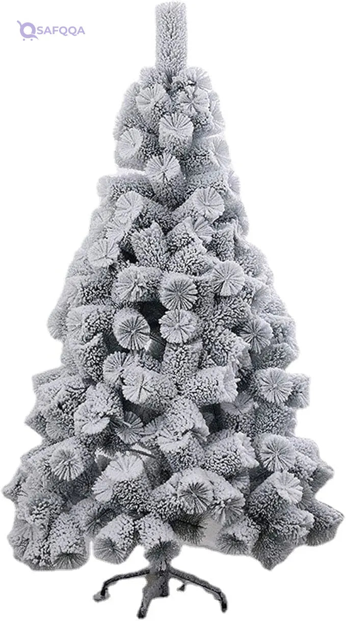 Foldable Snow-Covered Pine Christmas Tree – Elegant Winter Decoration - Safqqa