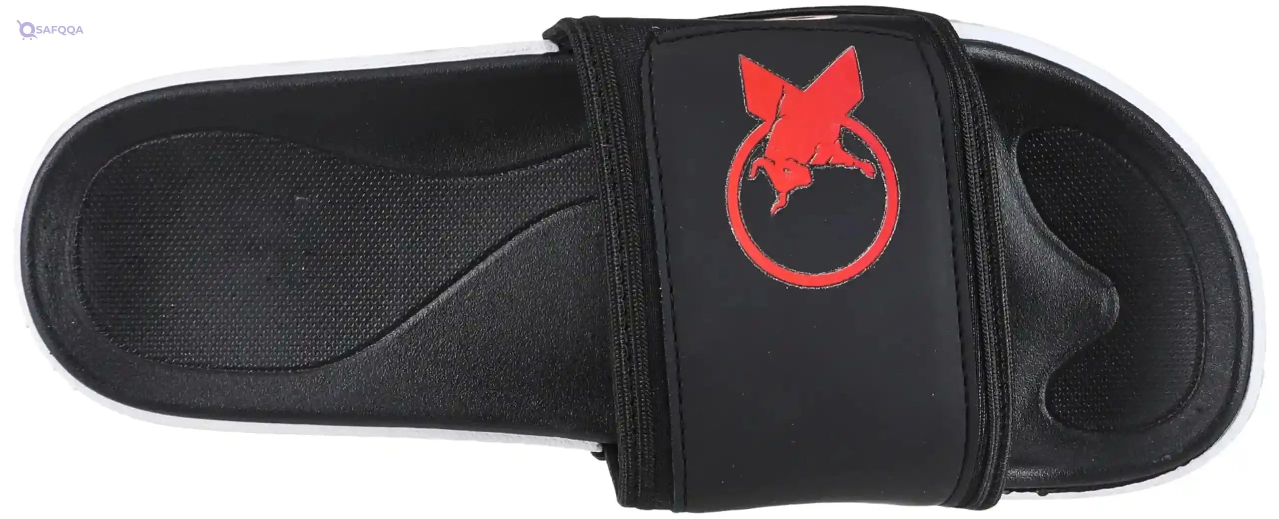 OX Rubber Black Slides OX1086 For Men - Safqqa