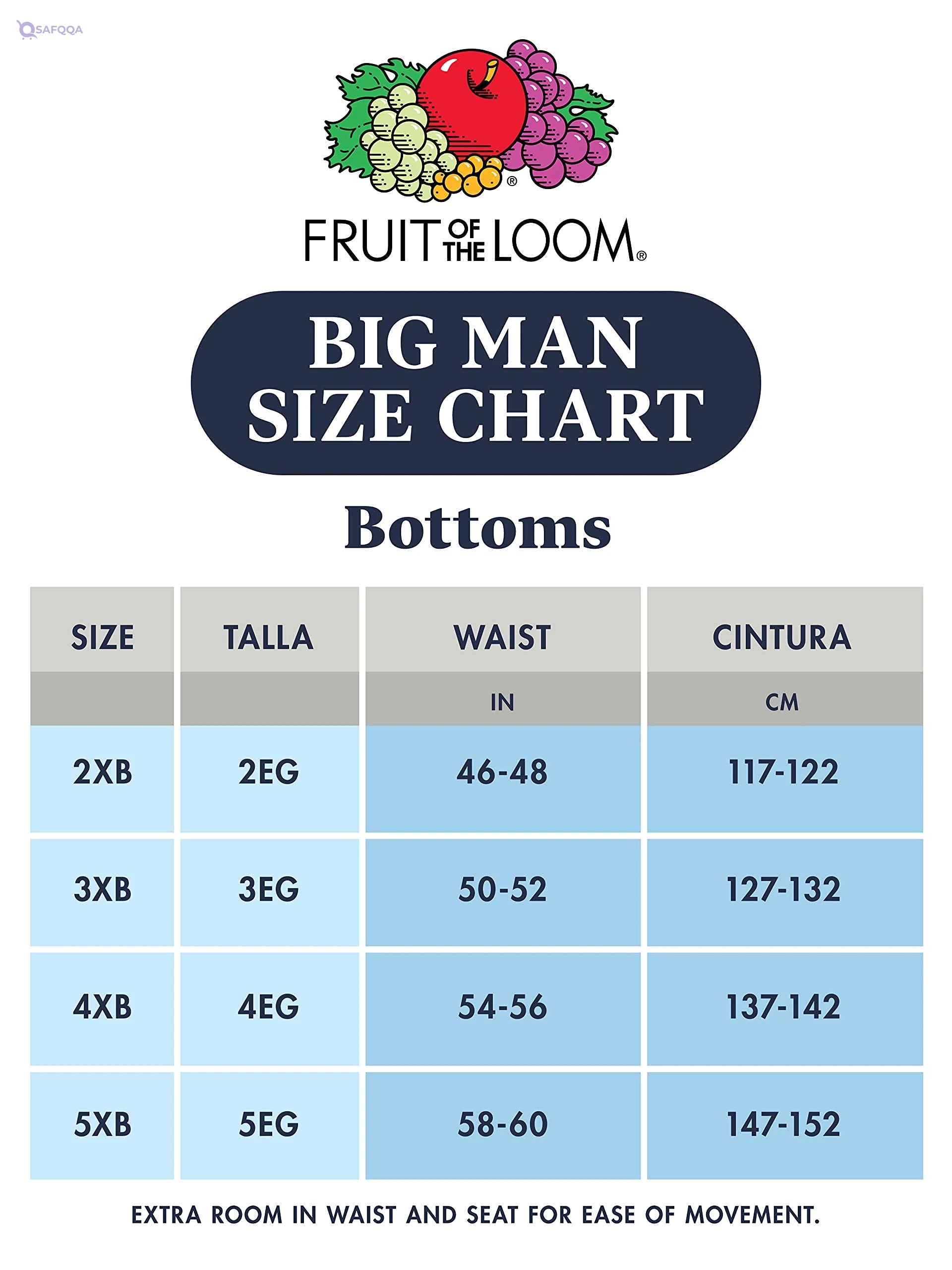 Fruit of the Loom Men’s Comfortable Boxer Briefs - Safqqa