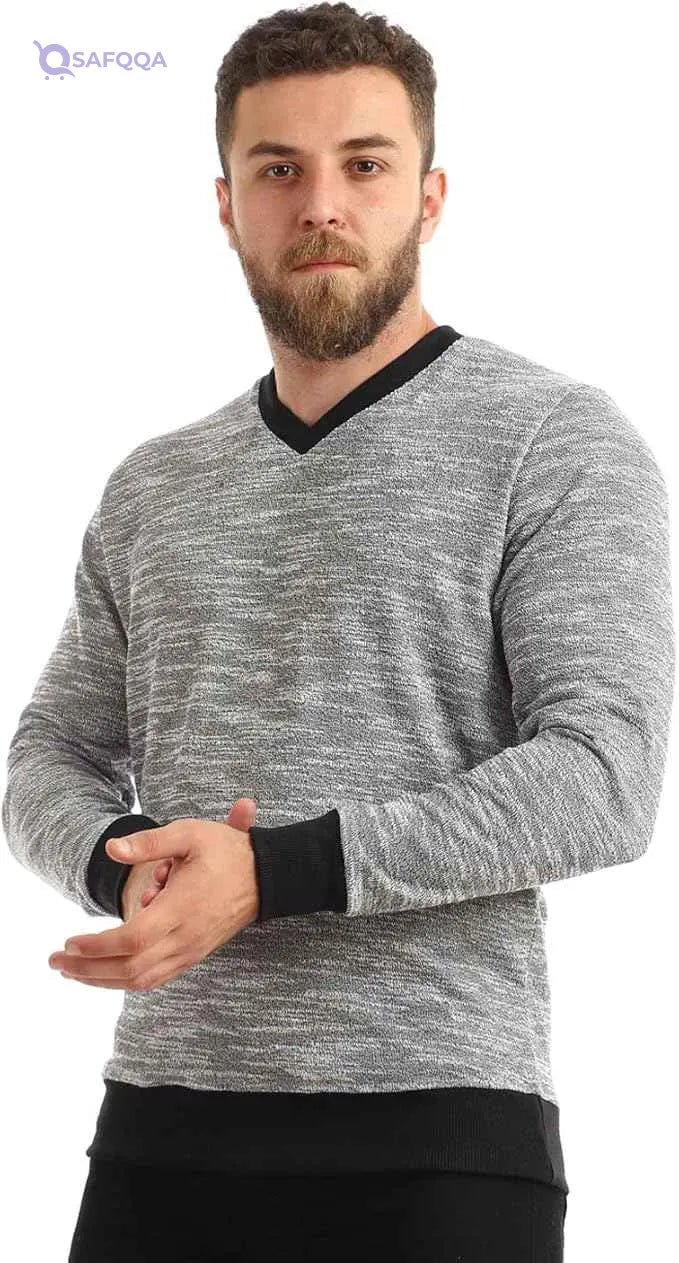 Offcliff Men's Crew Neck Long Sleeve Sweatshirt Sweater - Safqqa Egypt