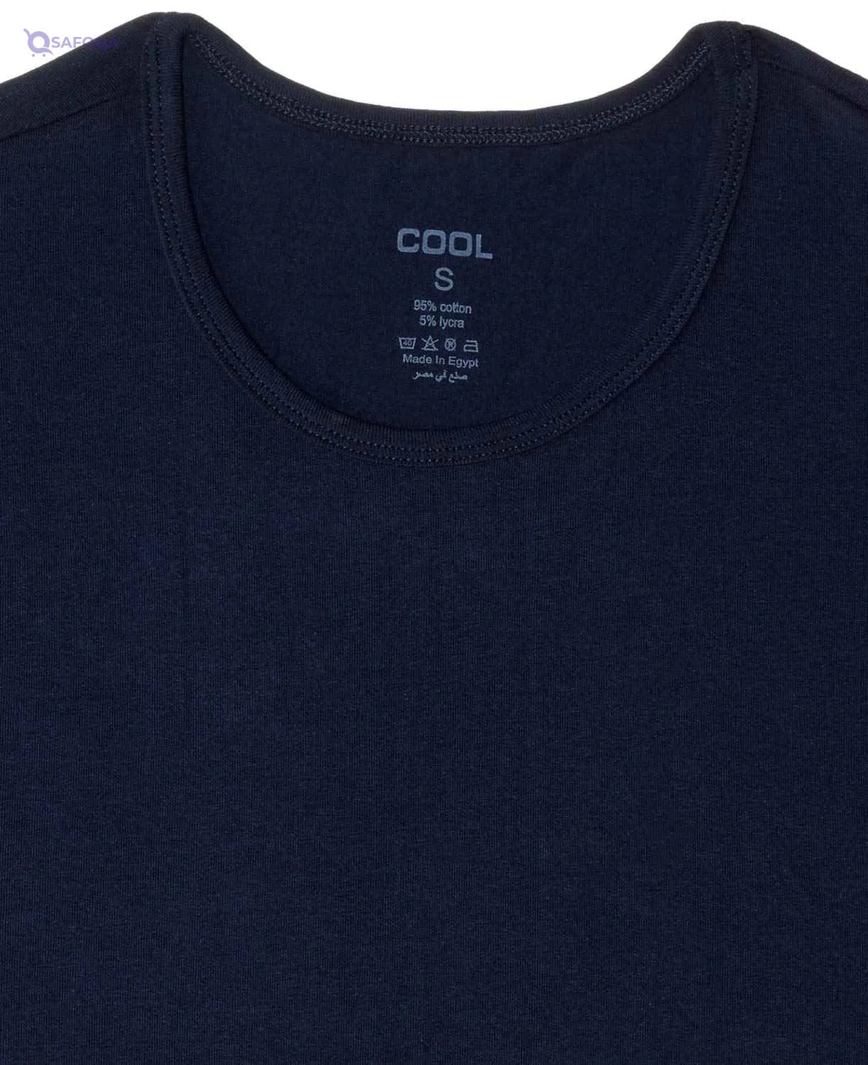 Cool Plain Short Sleeve Round Neck Undershirt for Men - Safqqa