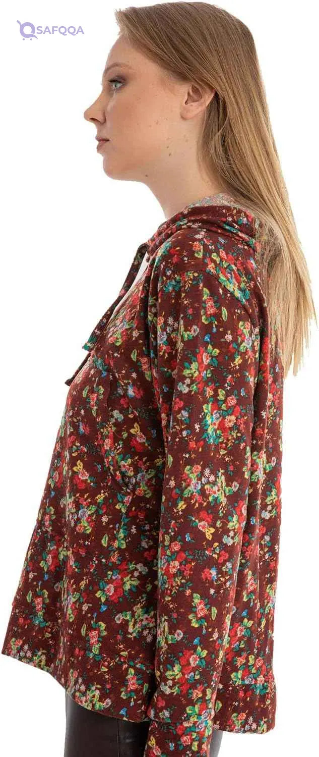 Jamila Women's Casual Printed Hoodie Sweatshirt - Safqqa Egypt