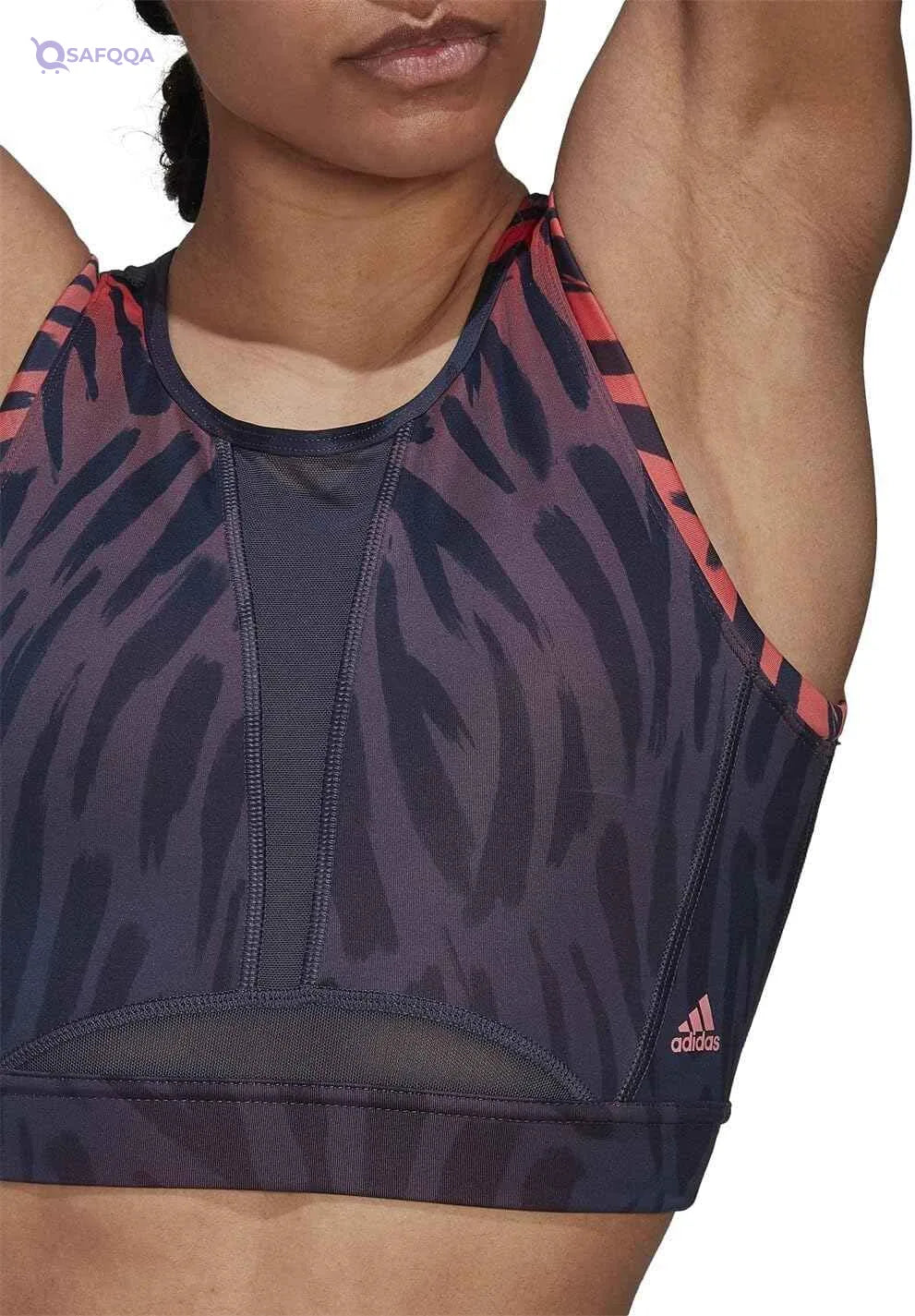 Adidas TRN TIGR AOP Training Semi-Turbo Workout Bra – Light Support - Safqqa