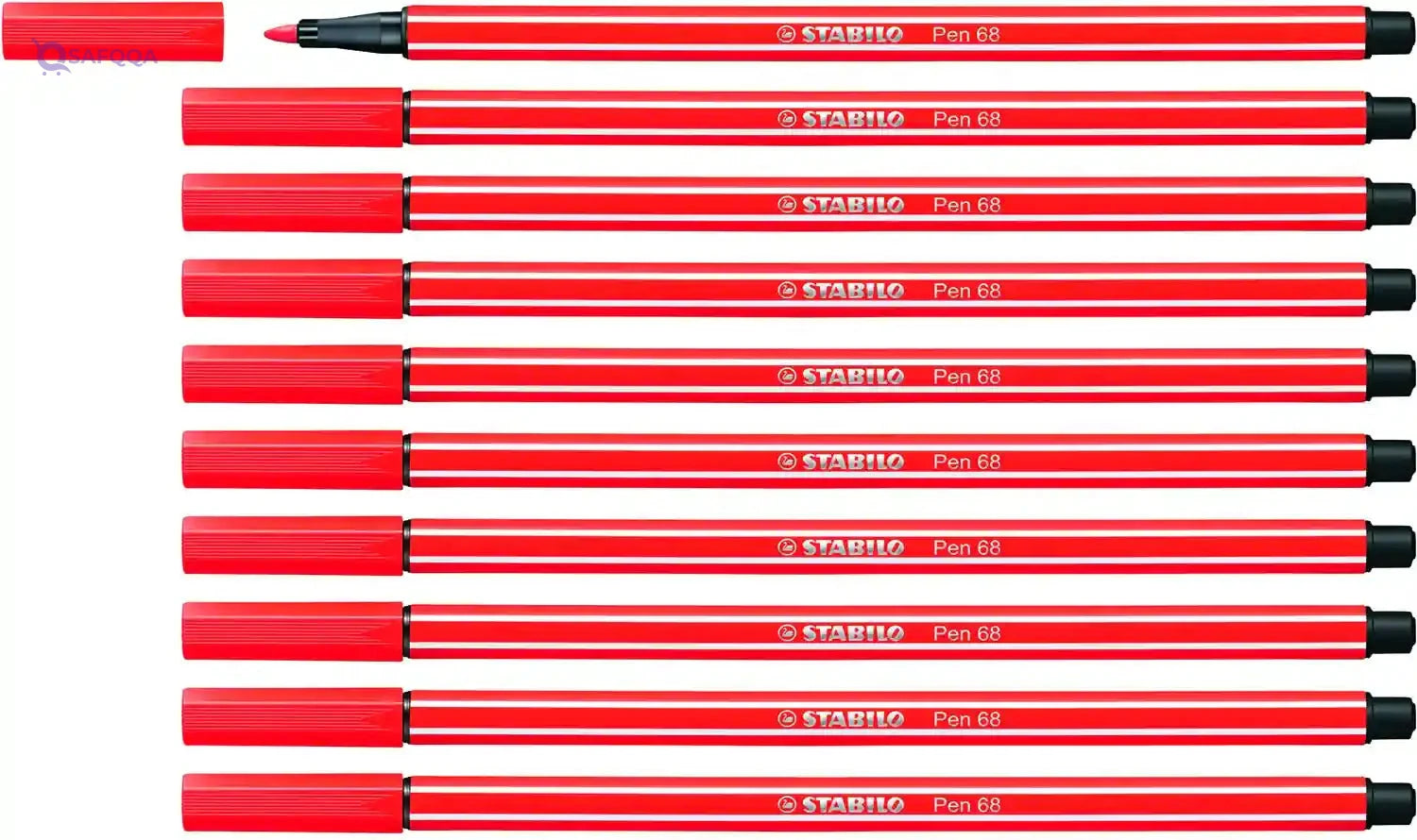 Stabilo 68 Felt-Tip Pen - 1.0 mm, Light Red - Safqqa Egypt