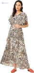 Women’s Nursing Dress with Concealed Zip – Viscose Fabric - Safqqa