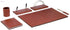 Orna desk set, leather, brown, 6 pcs, - Safqqa